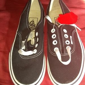 Vans black platform size 5